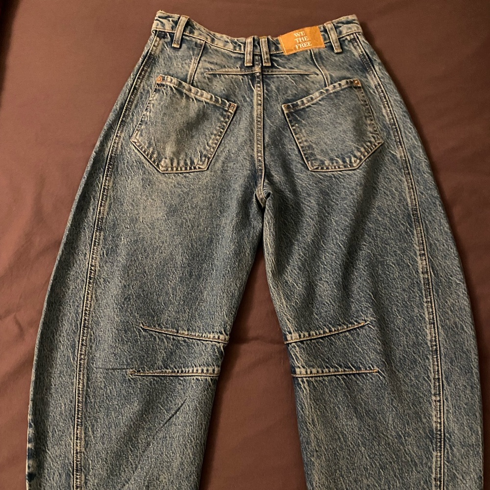 Free People Good Luck Barrel Jeans - - sold out